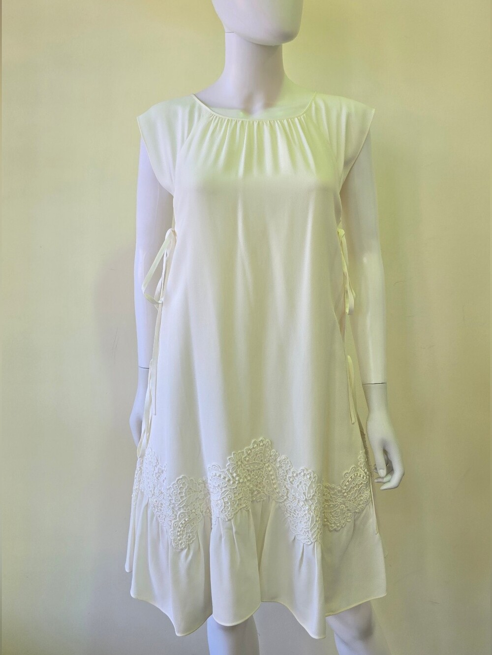 Chloe Mini Ruffle Tie Dress